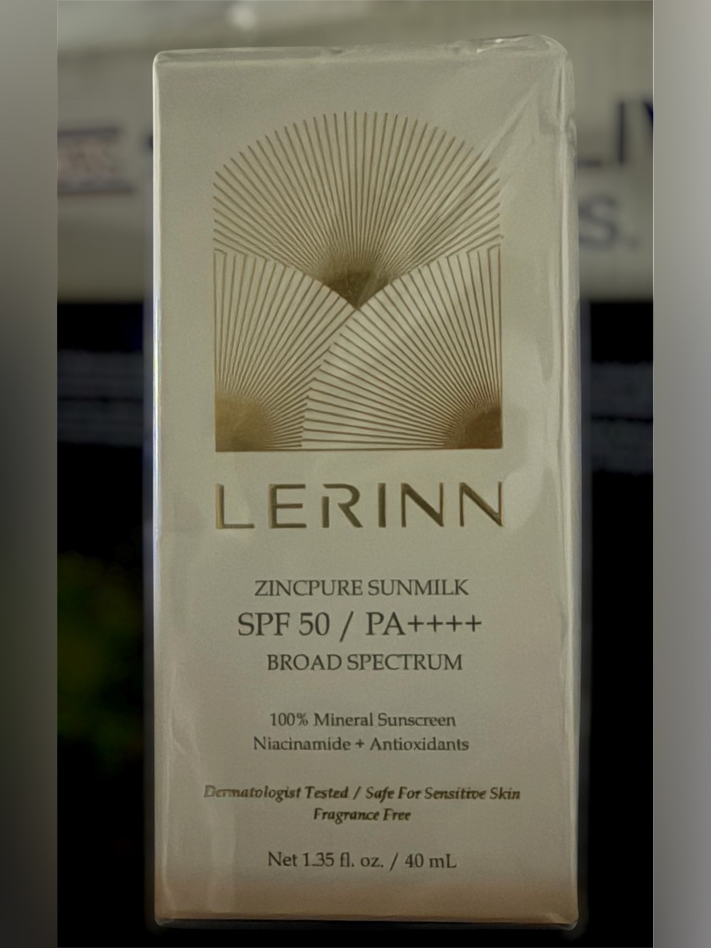 LERINN Zincpure Sunmilk SPF50 / PA++++ Broad Spectrum BRAND NEW